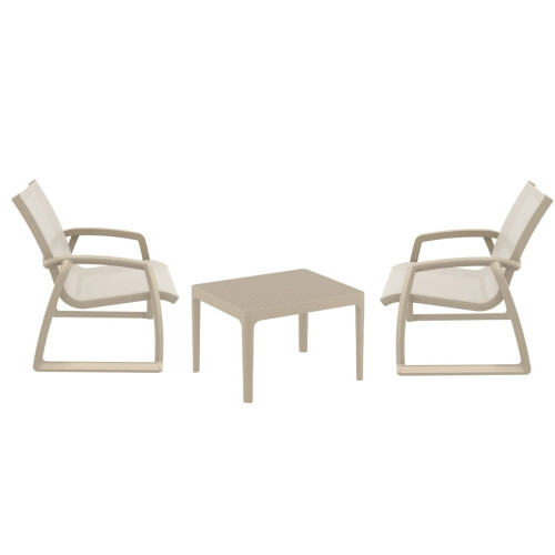Zahradní set - PACIFIC LOUNGE armchair 2 ks + plastový konferenční stolek 1 ks ZDARMA
