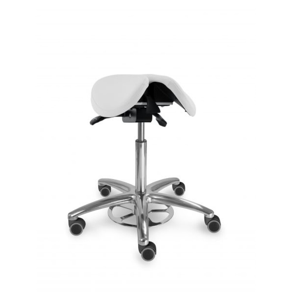 MEDI 1214 S clean Zdravotnická stolička s naklápěcím děleným sedákem