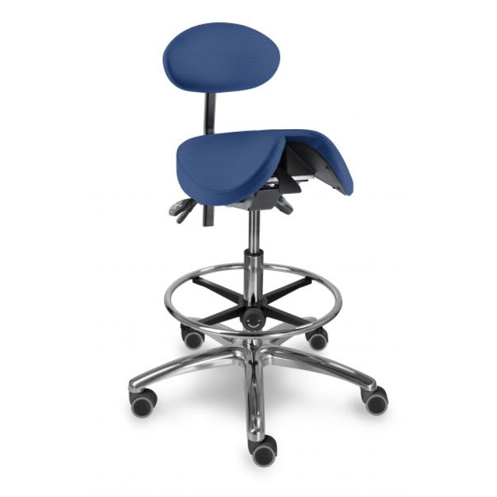 1215 S dent stolička s děleným naklápěcím sedákem a oporou zad