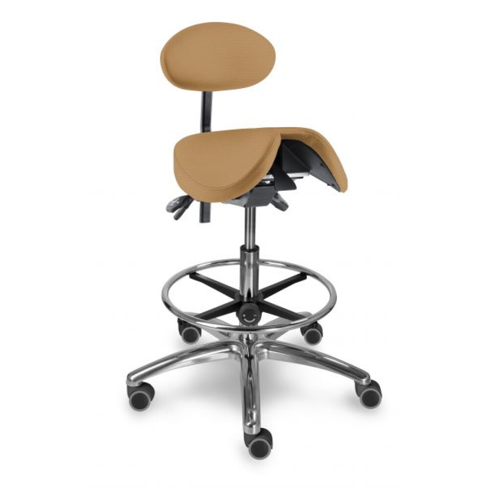 1215 S dent stolička s děleným naklápěcím sedákem a oporou zad