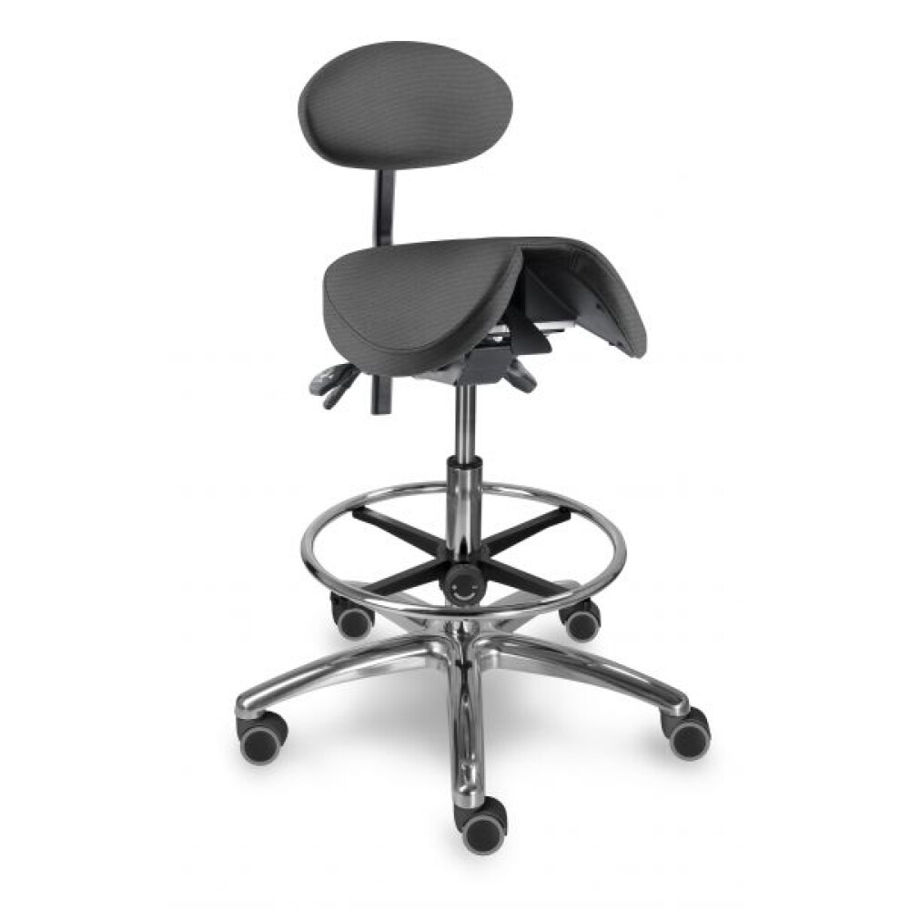 1215 S dent stolička s děleným naklápěcím sedákem a oporou zad