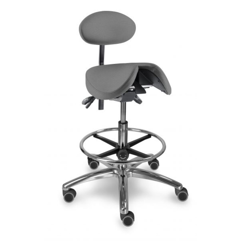 1215 S dent stolička s děleným naklápěcím sedákem a oporou zad