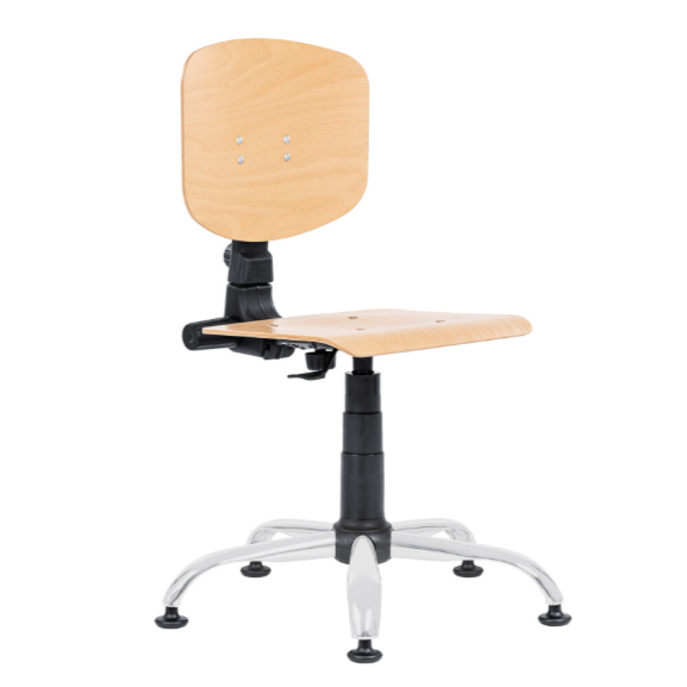 Dílenská židle 1290 L NOR s bukovou překližkou