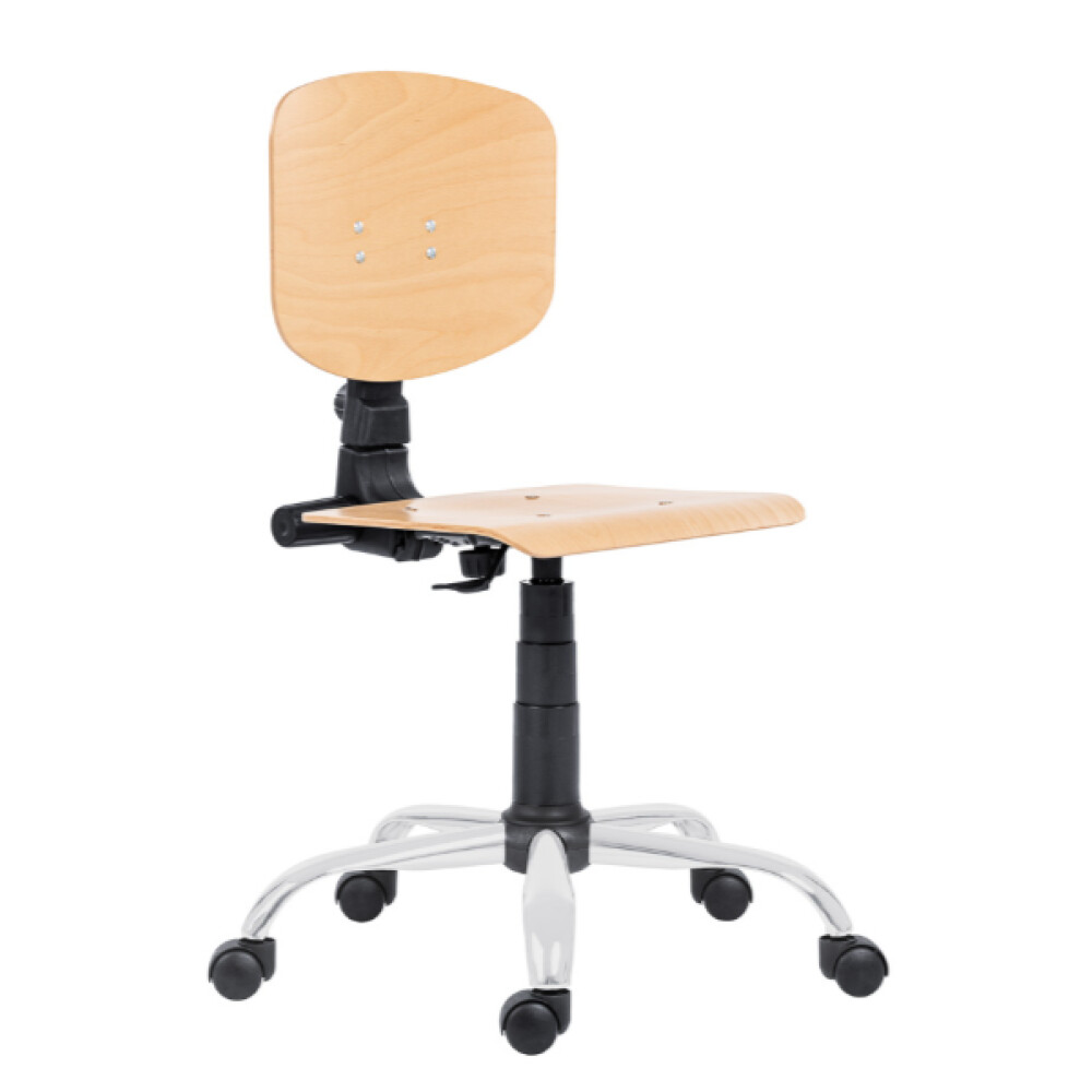 Dílenská židle 1290 L NOR s bukovou překližkou