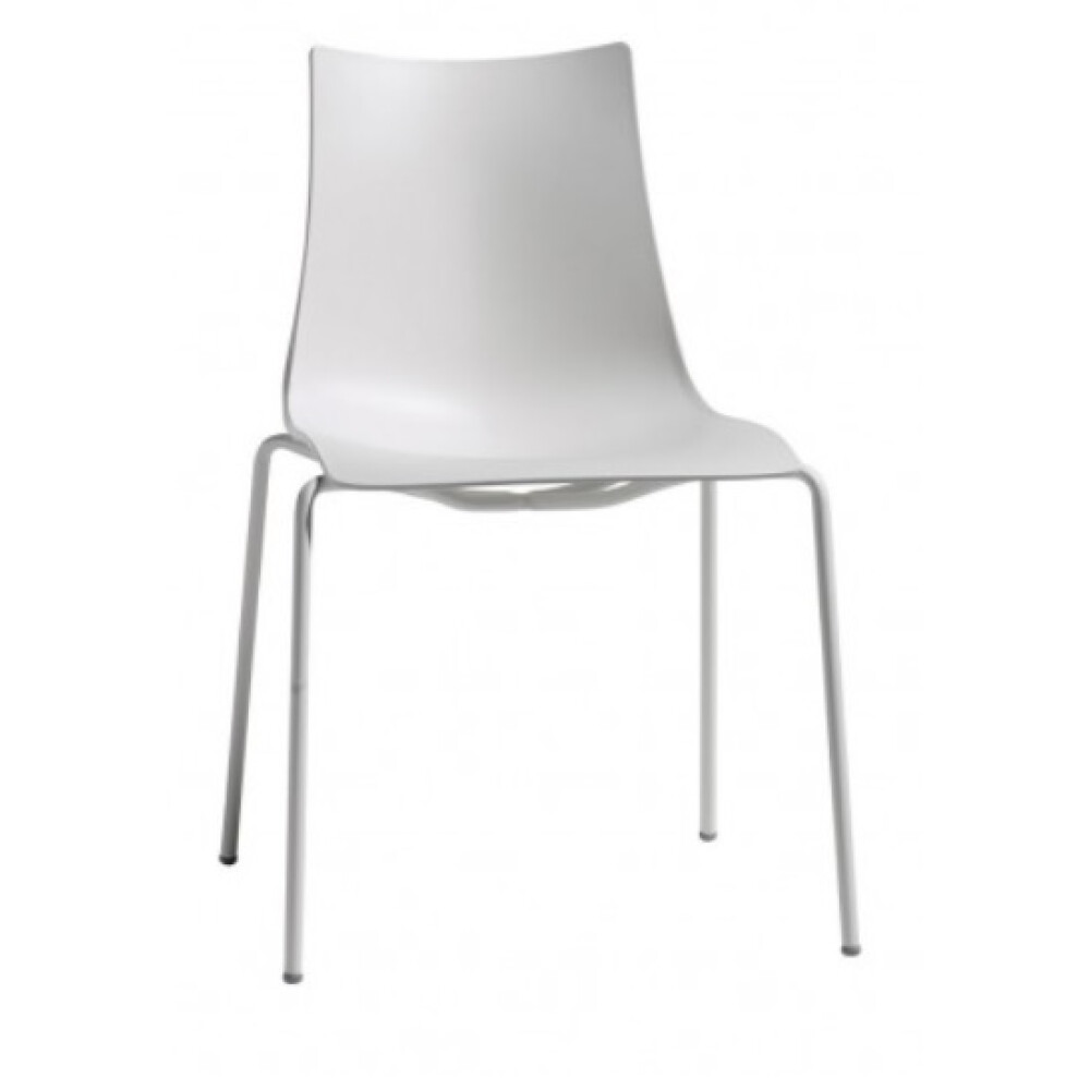 Plastová židle - kostra lněná + skořepina lněná
