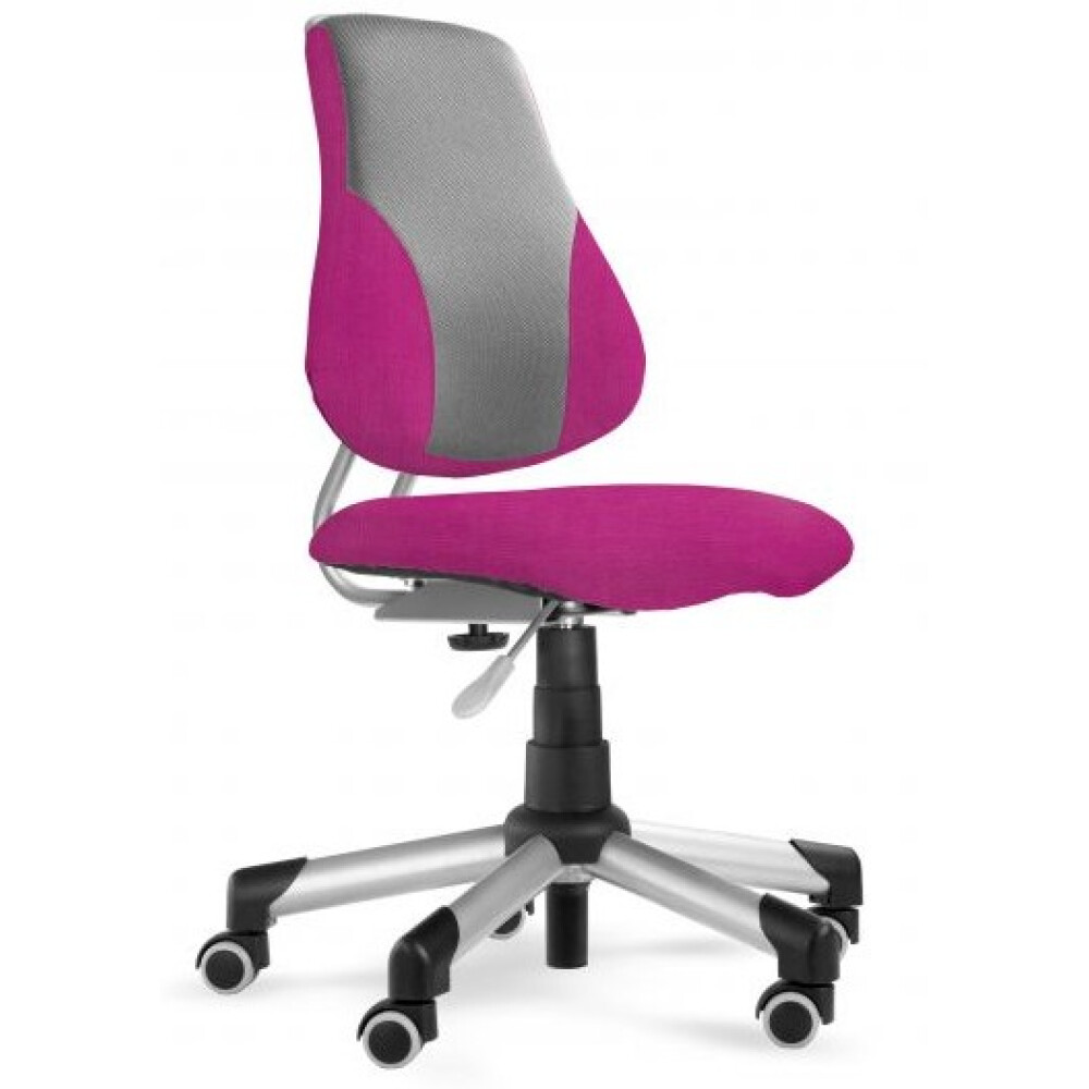 Dětská rostoucí židle Actikid A2 látka růžovofialová a síťovina šedá