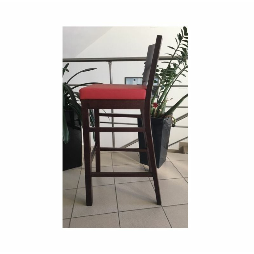 Dřevěná barová židle H-9202