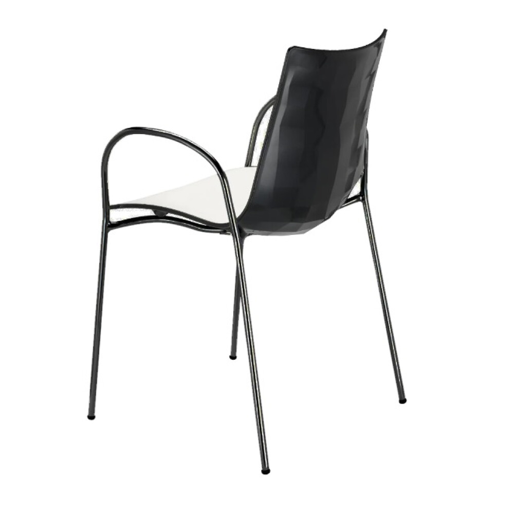 Plastová židle s područkami ZEBRA BICOLORE armchair