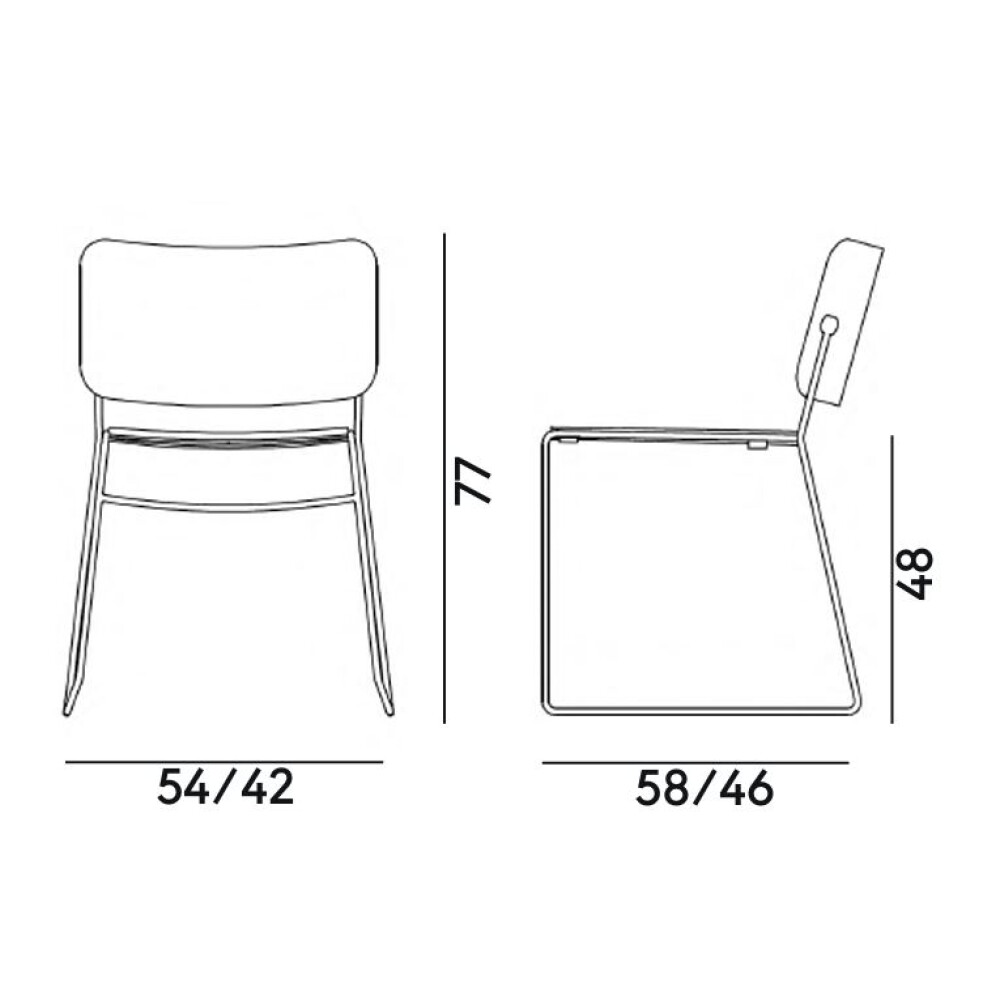 Konferenční židle BUTTON DOWN 7C20