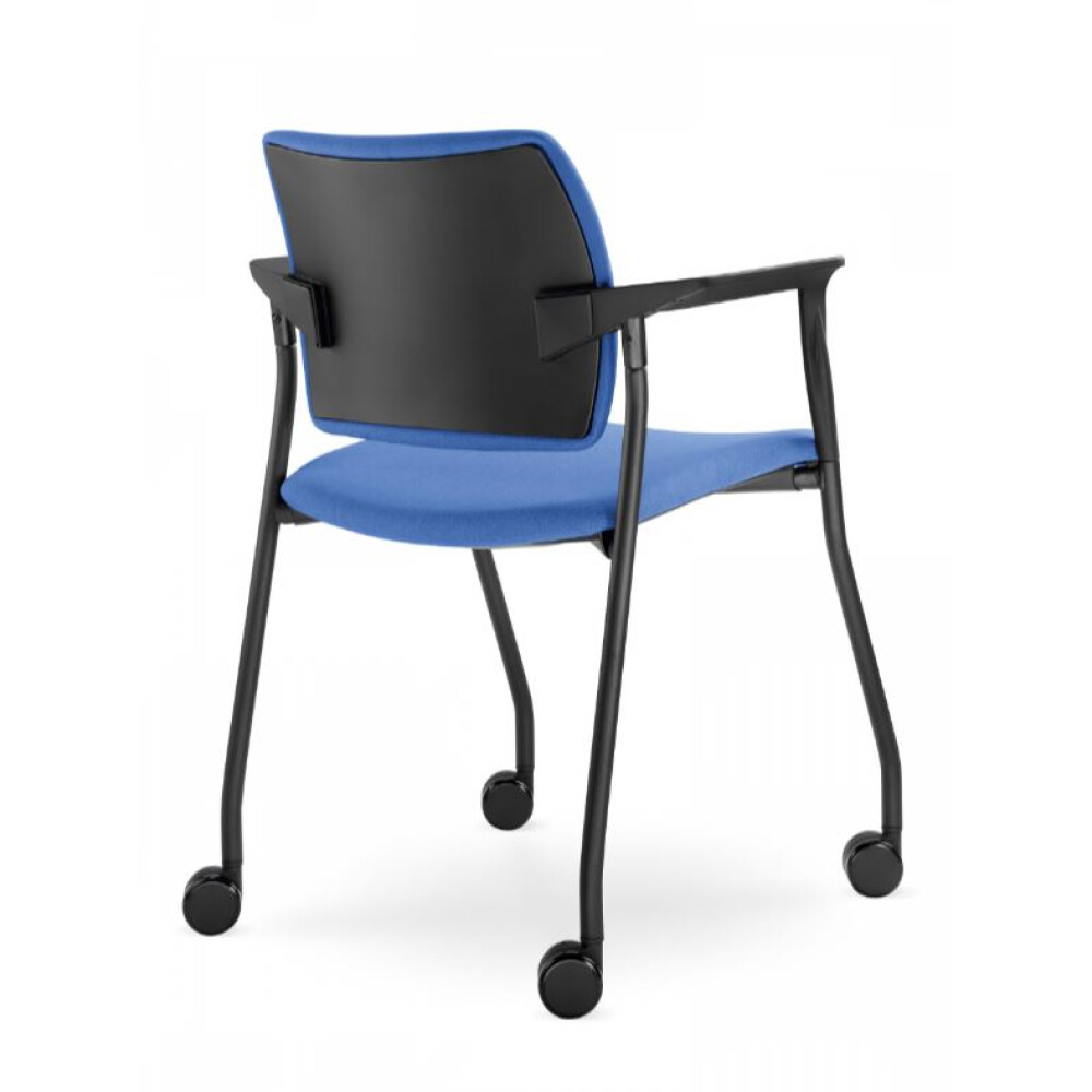 Konferenční čalouněná židle DREAM 110 s kolečky a područkami
