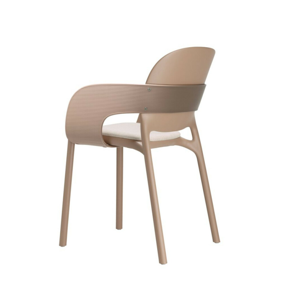 Plastová židle HUG armchair with cushion