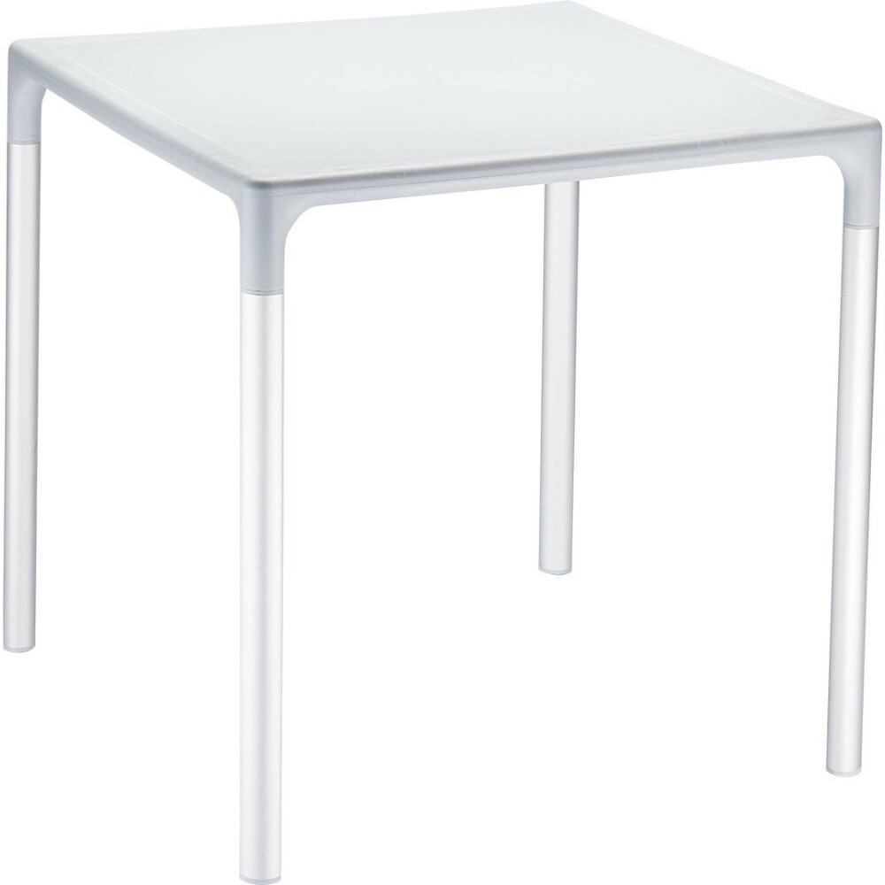 Plastový stůl MANGO ALU - barva plastu šedá