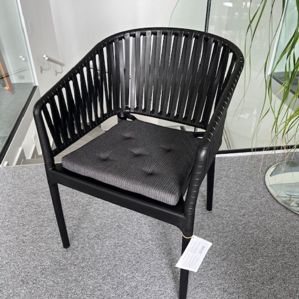 Plastová židle PORTOFINO ARMCHAIR - barva černá + podsedák zdarma