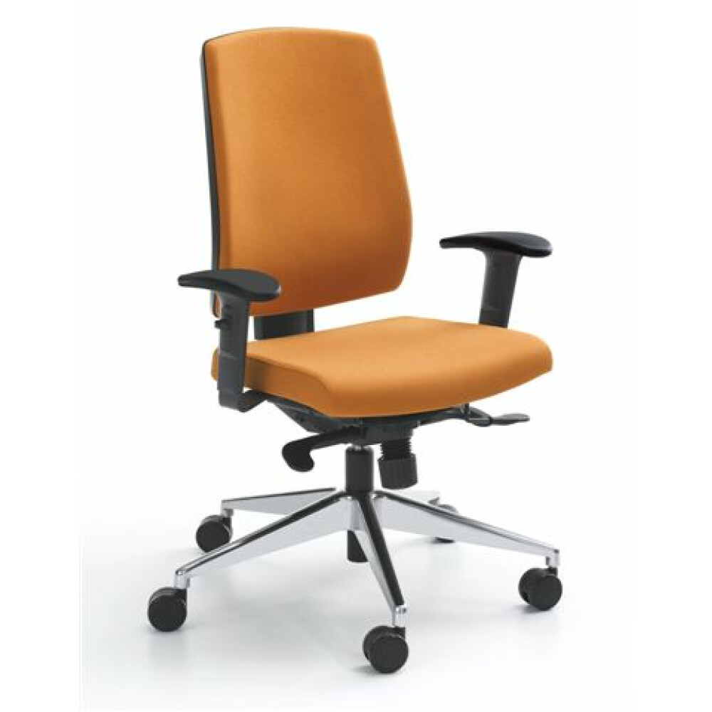 Kancelářská židle čalouněná RAYA 23 výškově stavitelné područky černé