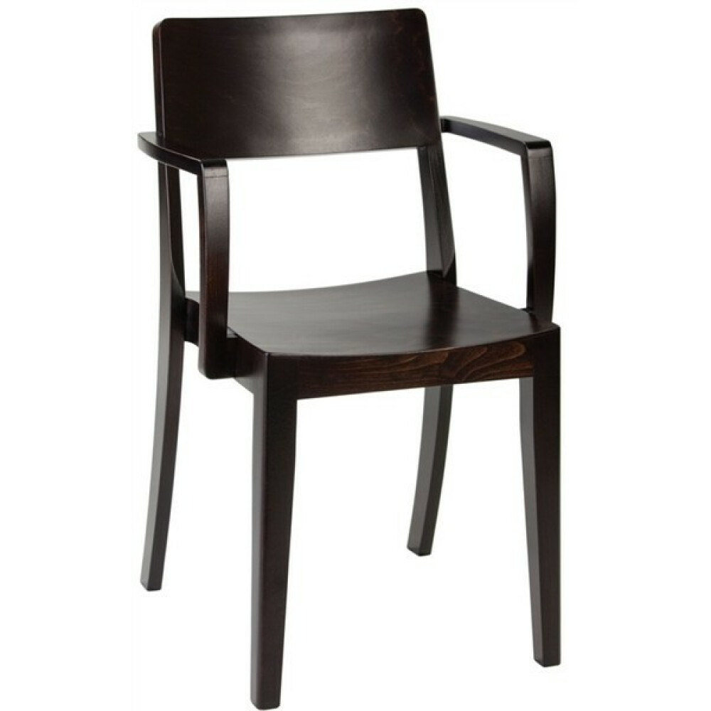 Dřevěná židle s područkami B-9705