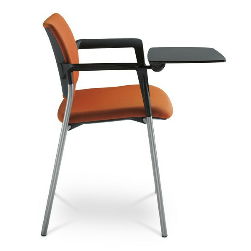 Konferenční čalouněná židle DREAM 110 s područkami a sklopným stolkem