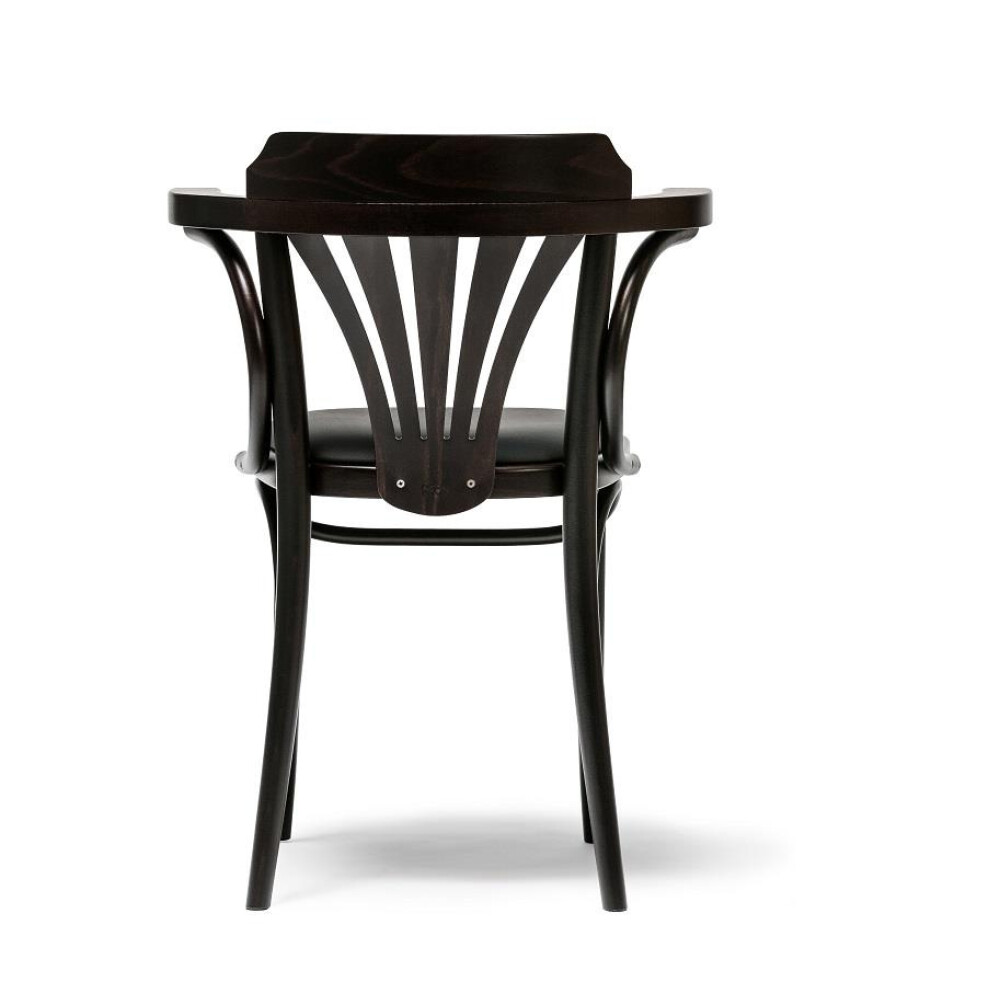 Dřevěná židle 024 čalouněná s područkami