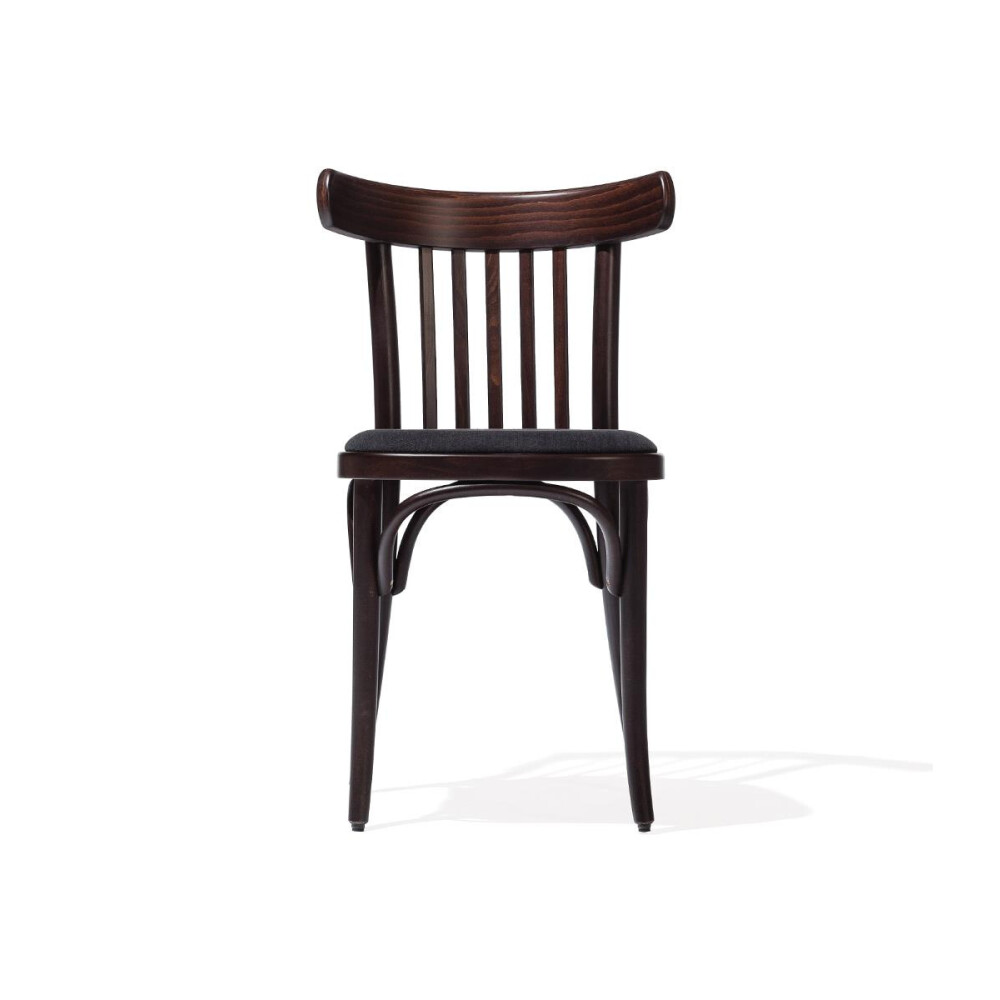 Dřevěná židle 763 s čalouněným sedákem