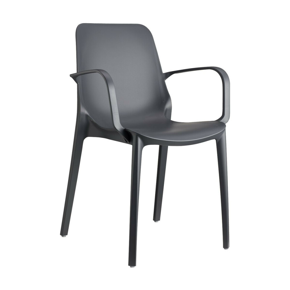 Plastová židle GINEVRA armchair antracit