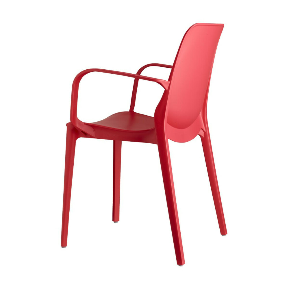 Plastová židle GINEVRA armchair red