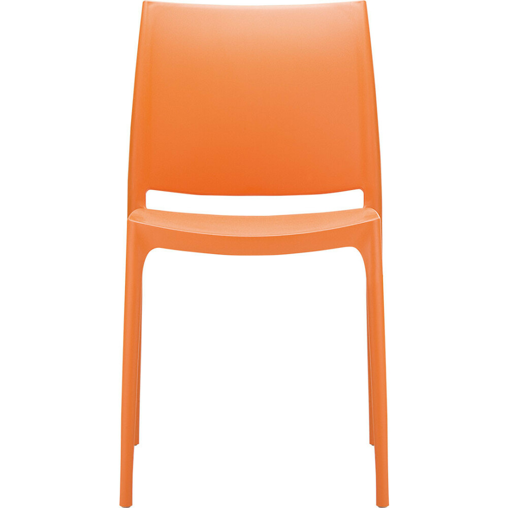 Plastová židle MAYA - oranžová