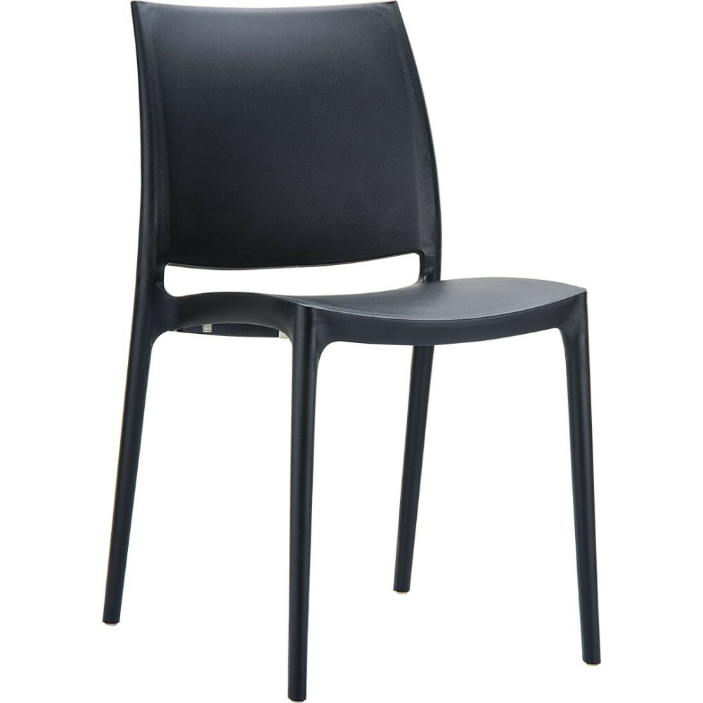 Plastová židle MAYA - černá
