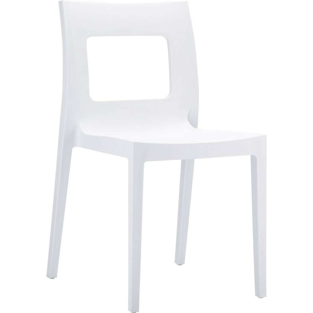 Plastová židle LUCCA bílá