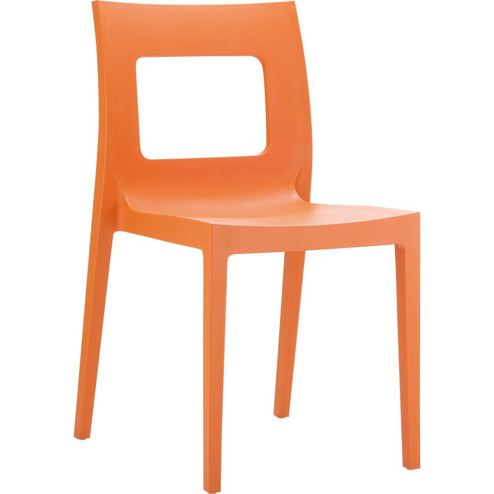 Plastová židle LUCCA oranžová