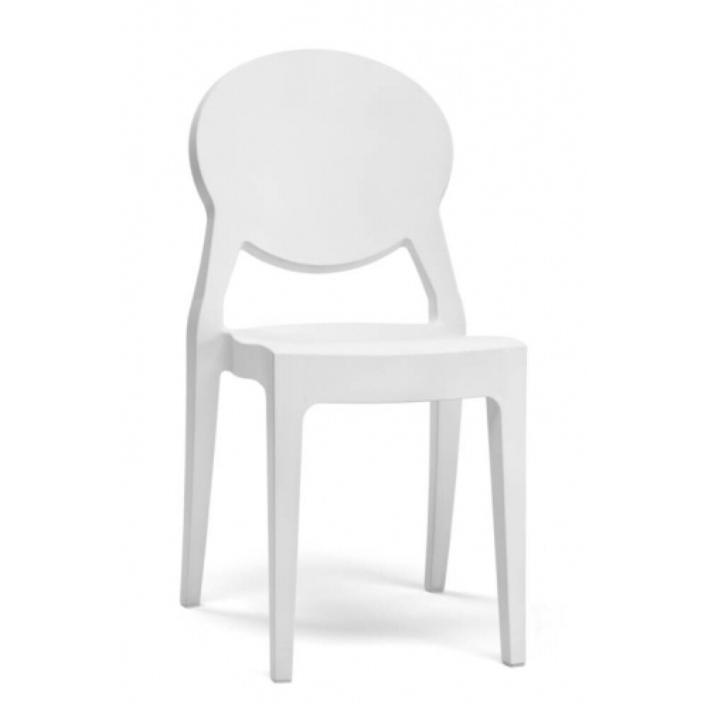 Jídelní židle Igloo - lesklá bílá