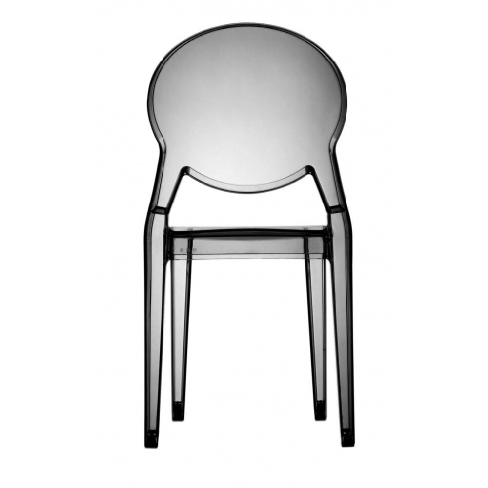 Jídelní židle Igloo - transparentní kouřová