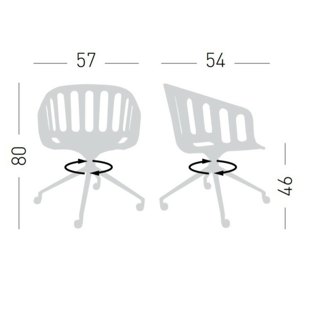 Plastová židle BASKET CHAIR U