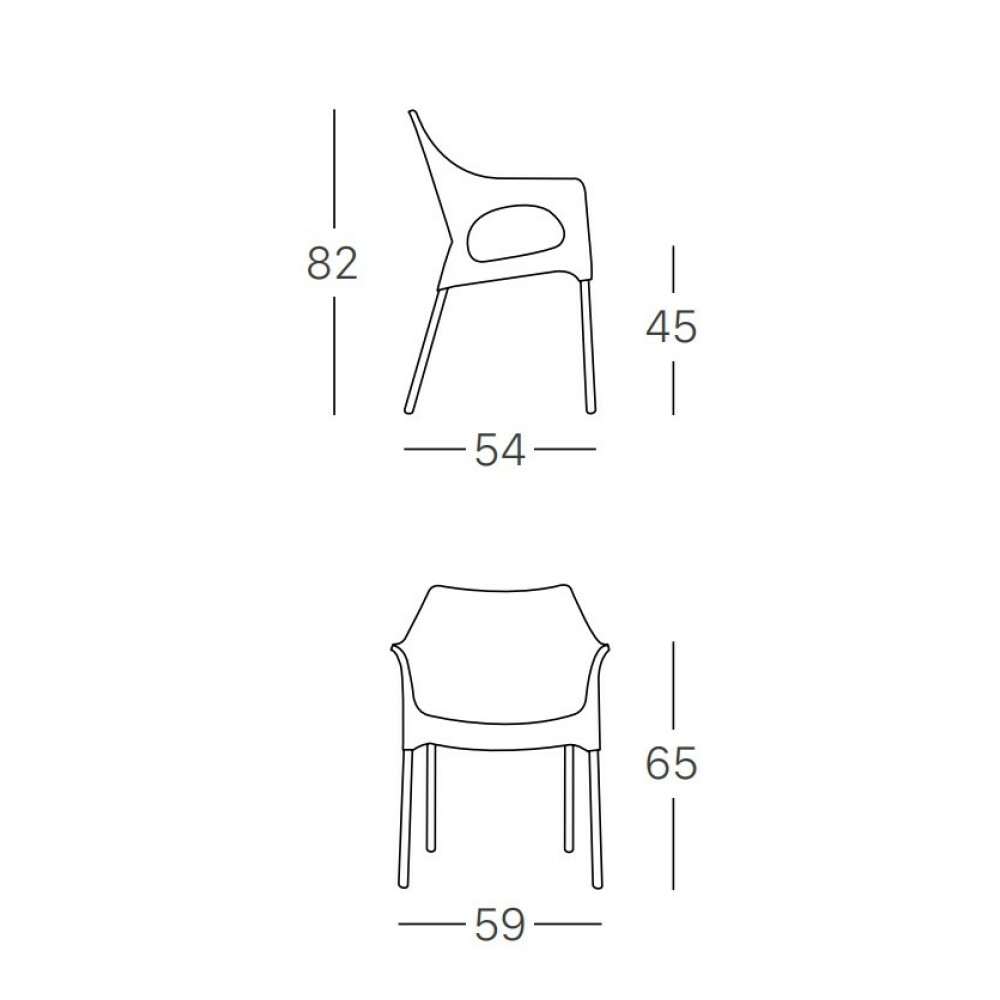 Plastová židle OLA