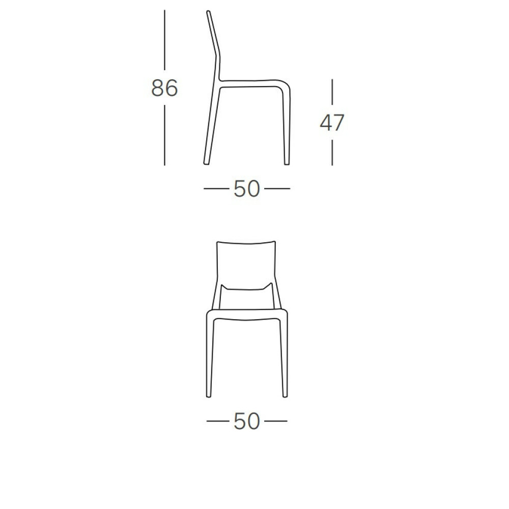 Plastová židle SIRIO