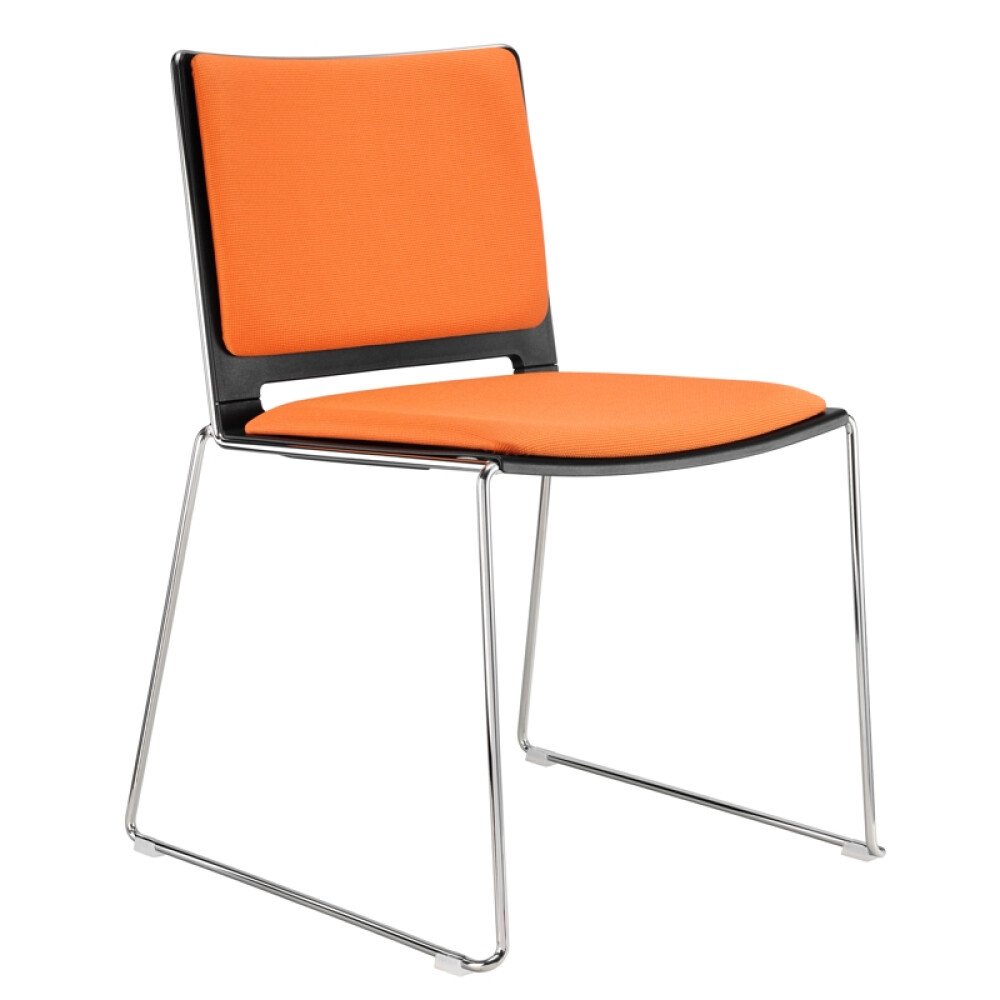 Plastová židle FILO s čalouněním