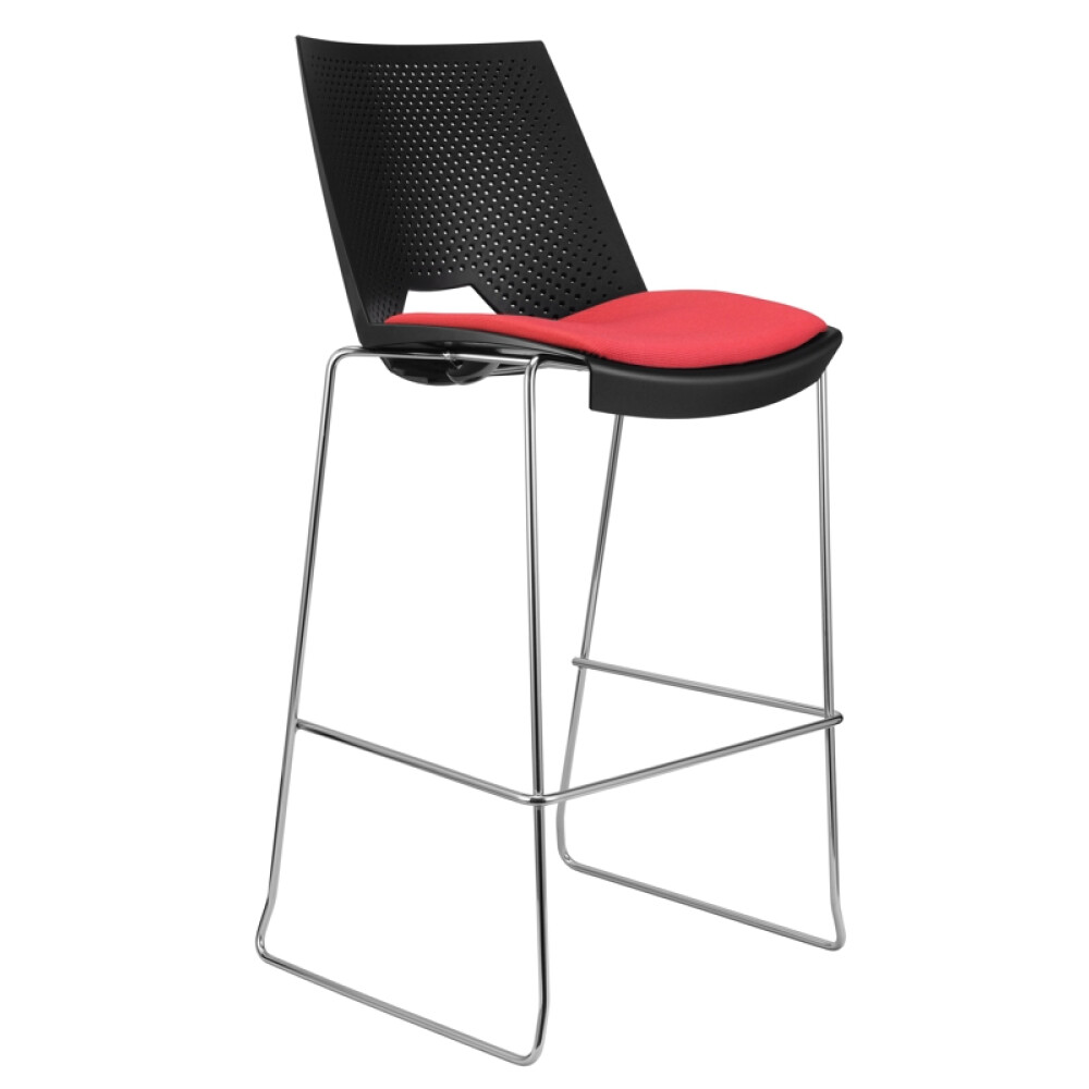 Barová židle STRIKE bar s čalouněným sedákem