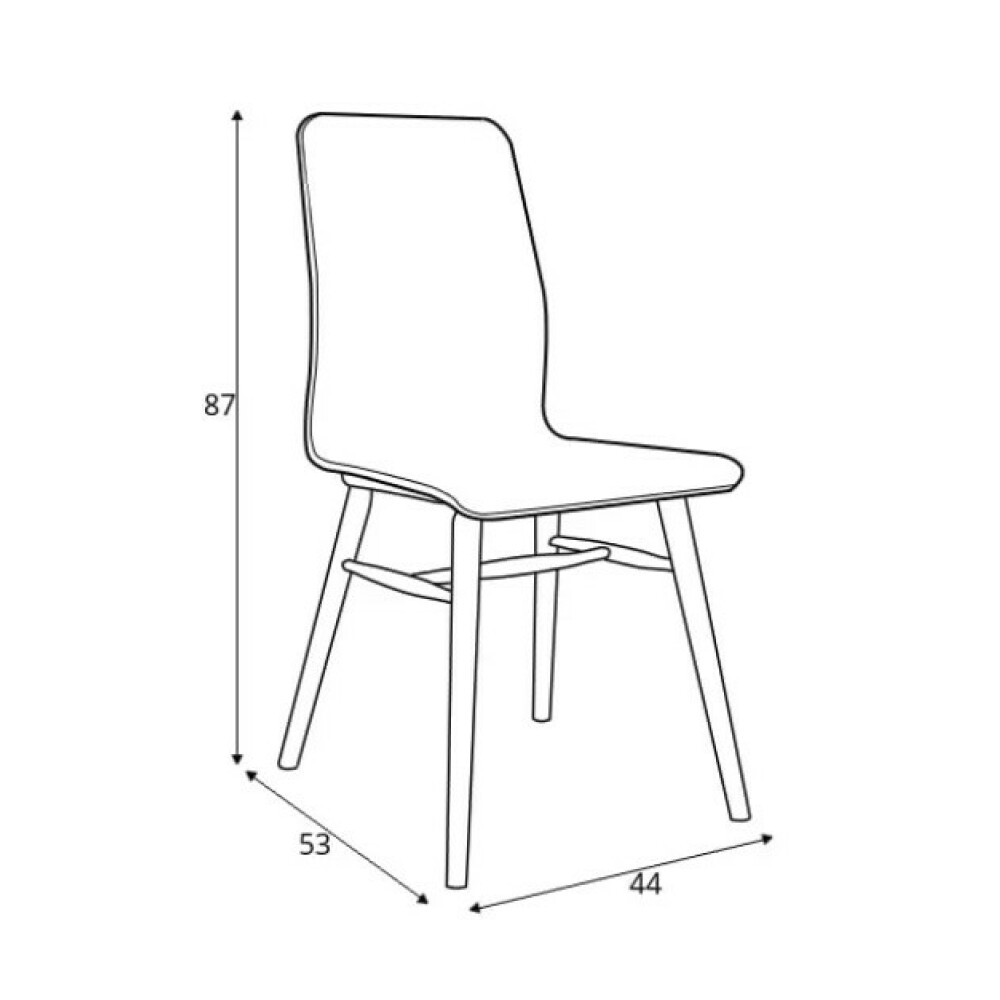 Jídelní dřevěná židle X-chair