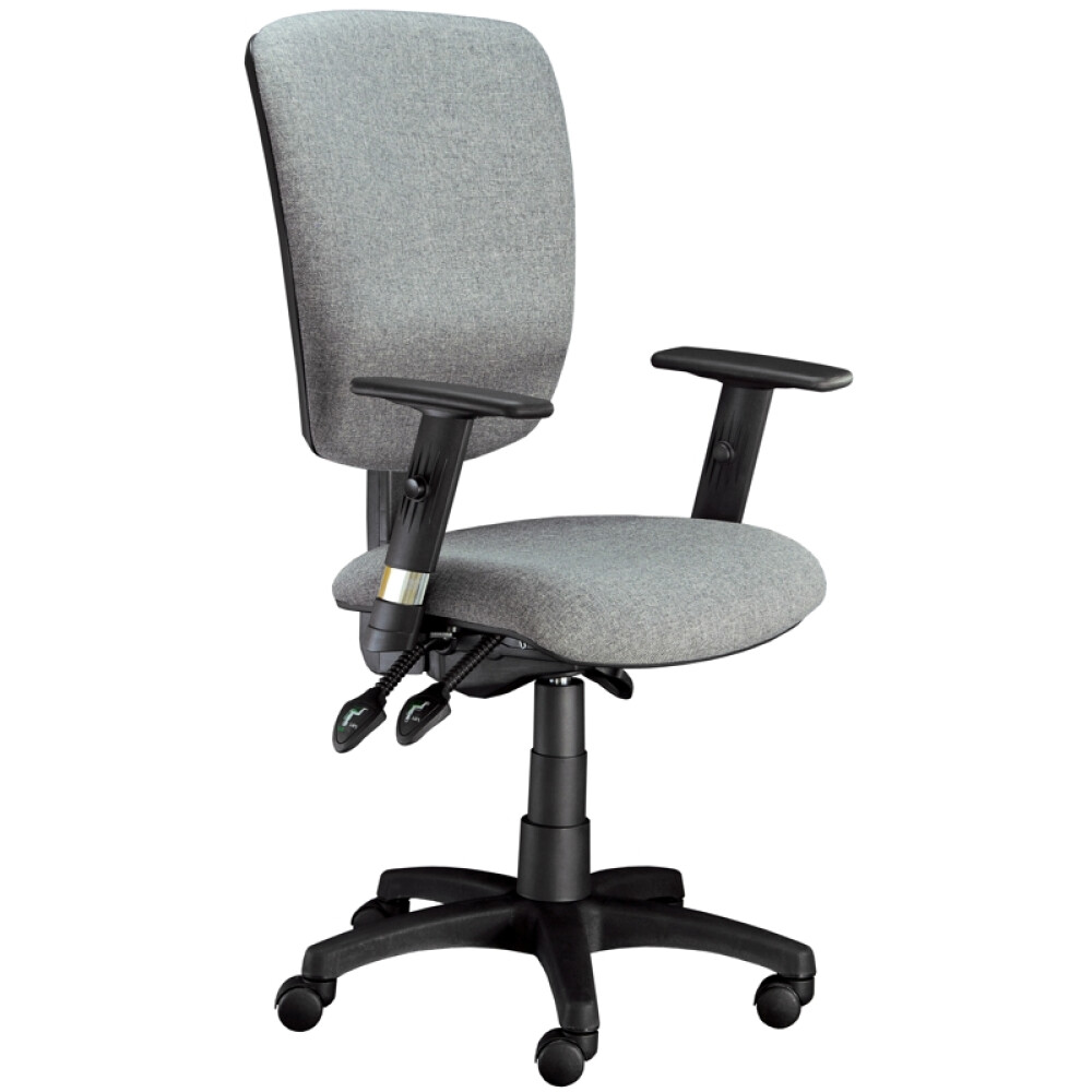 Židle kancelářská MATRIX černý s výškově stavitelnými područkami P43
