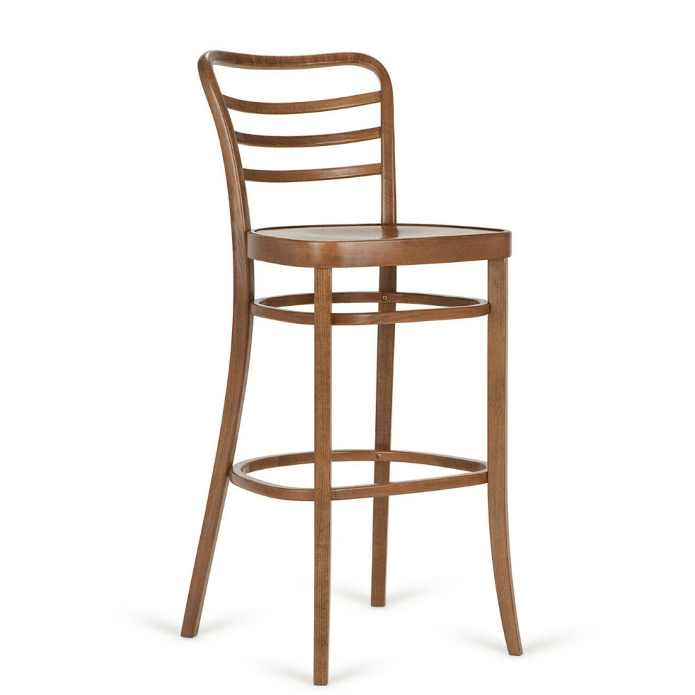 Dřevěná barová židle H-8291