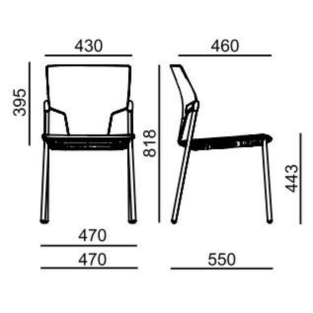 Konferenční židle KVADRATO 131