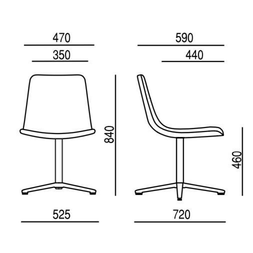 Designová židle EDGE 4201.01