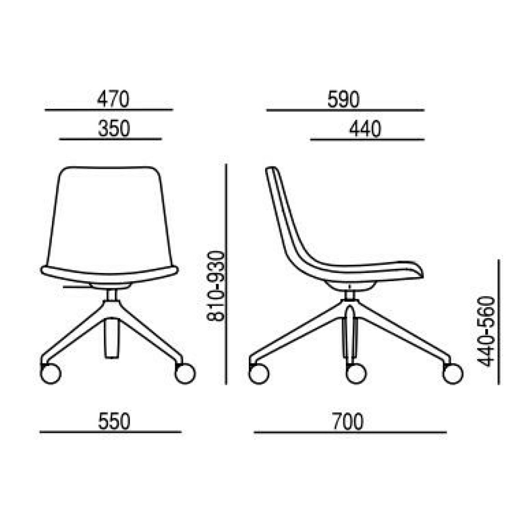 Designová židle EDGE 4201.04, 4202.04