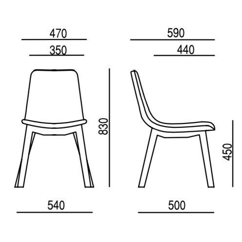 Designová židle EDGE 4201.06, 4202.06