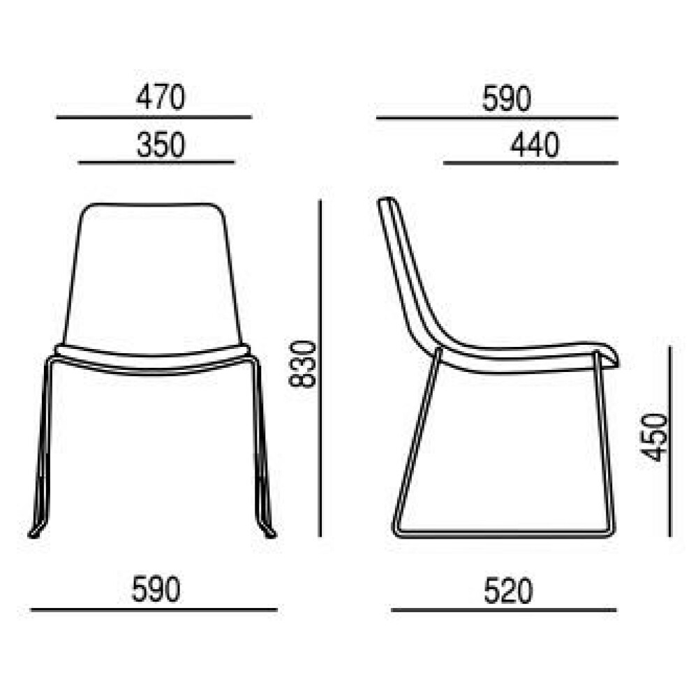 Designová židle EDGE 4201.06, 4202.06