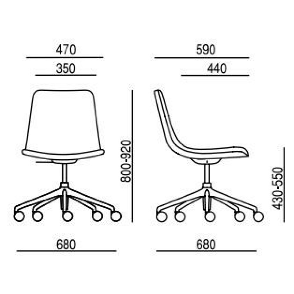 Designová židle EDGE 4201.04, 4202.04