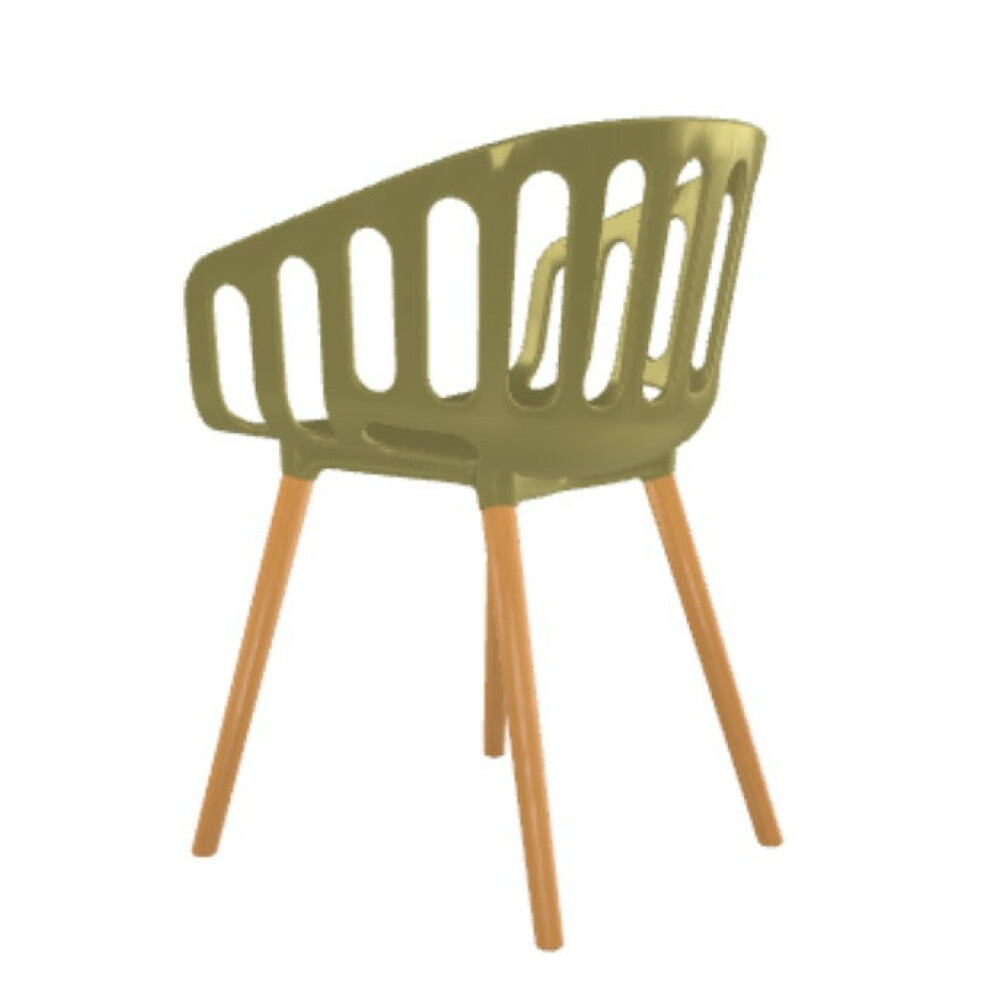 Plastová židle BASKET CHAIR BL