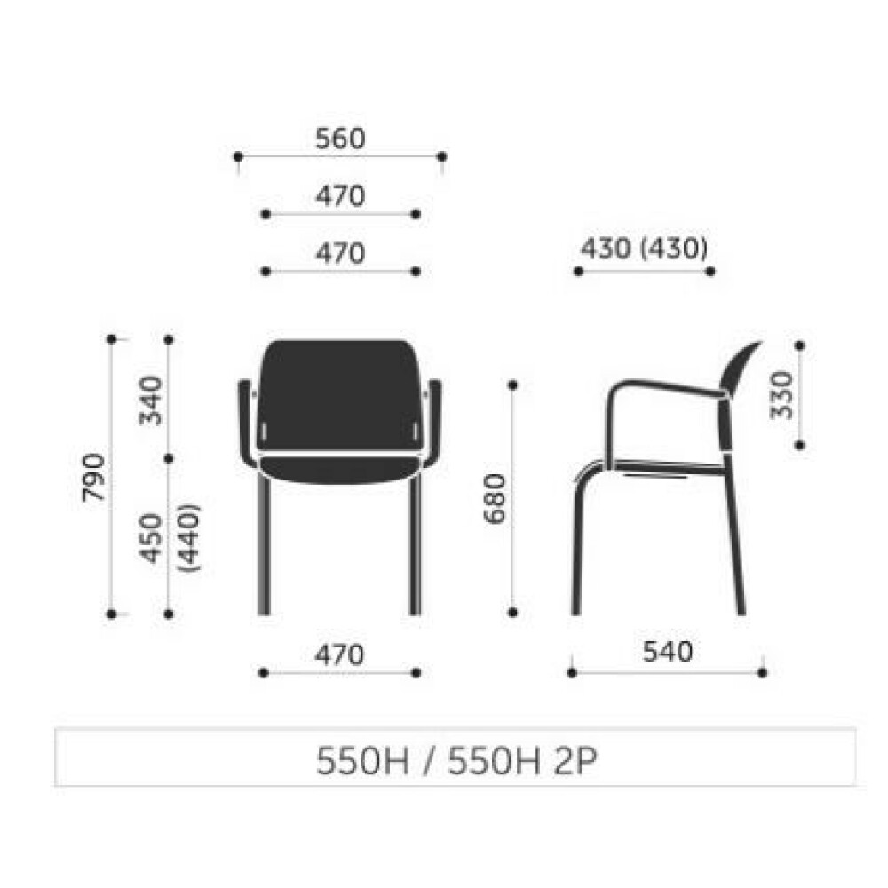 Konferenční židle BIT 550H