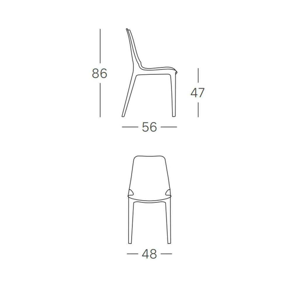 Plastová židle GINEVRA