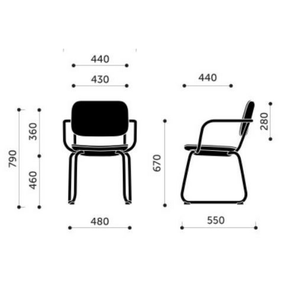 Konferenční židle NORMO 500HS