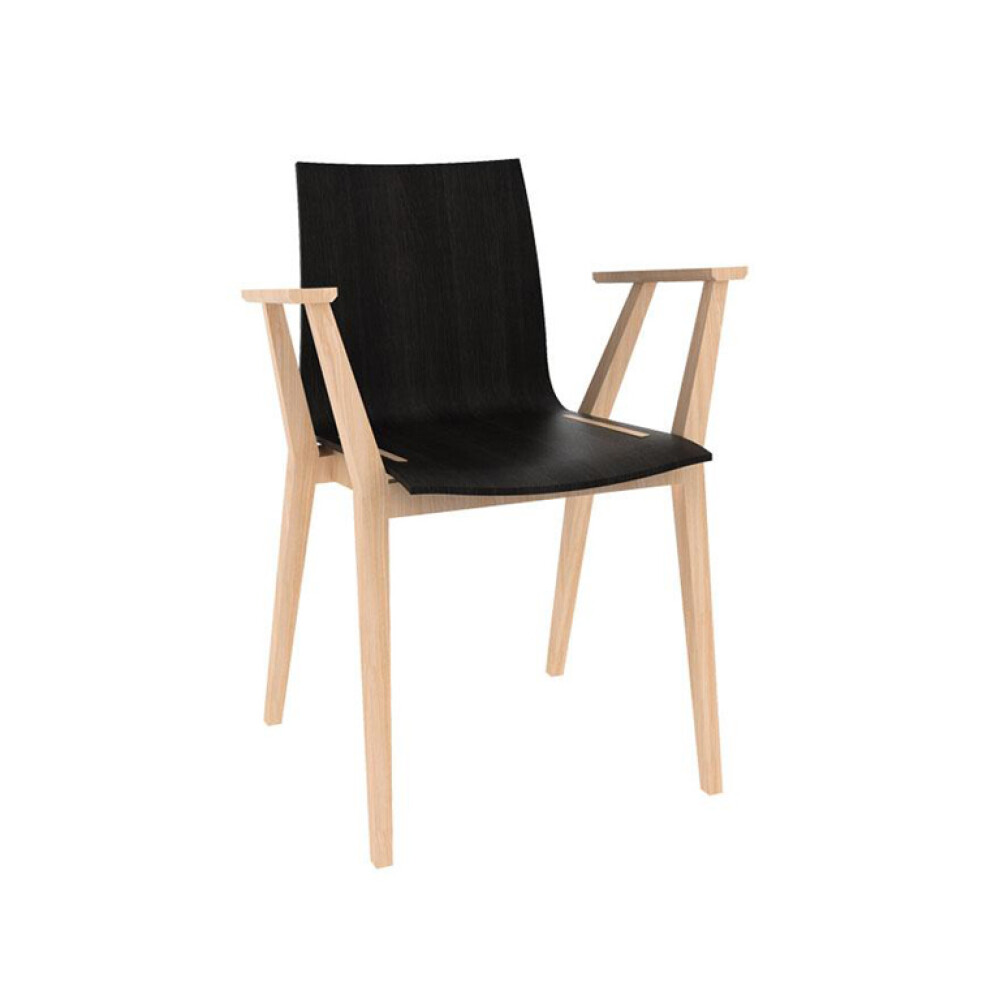 Dřevěná židle 321 700 Stockholm s područkami  - kombinace dvou barev
