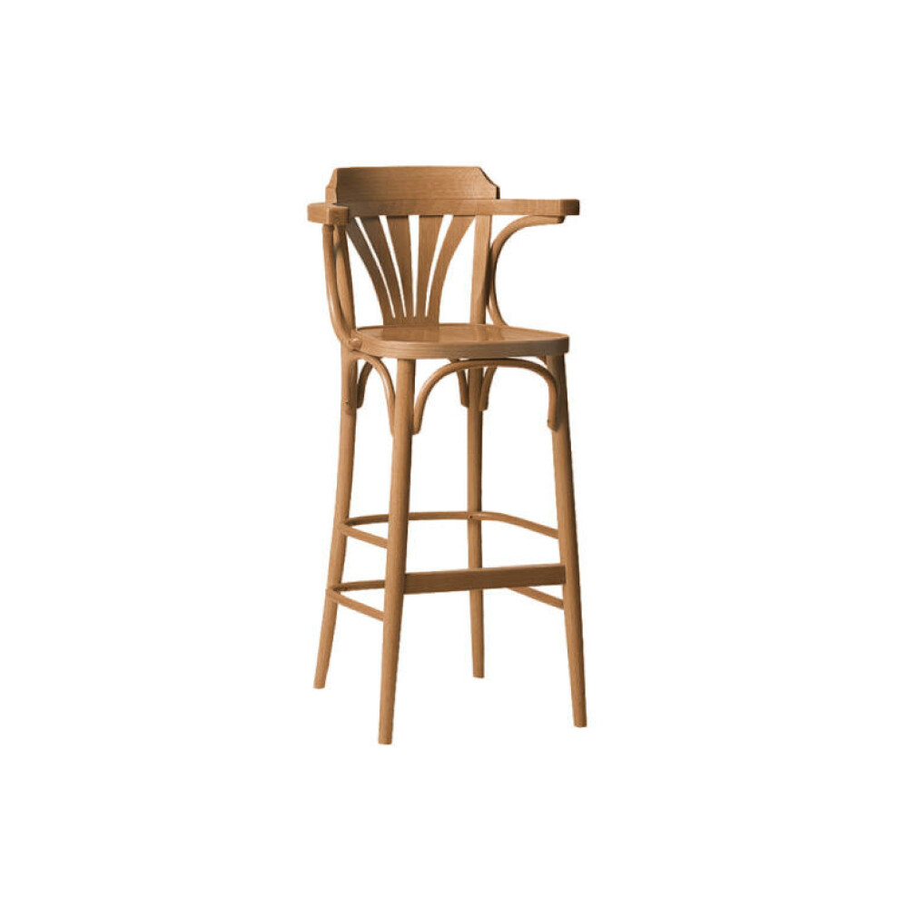 Barová židle 135 - sedák překližka - moření honey